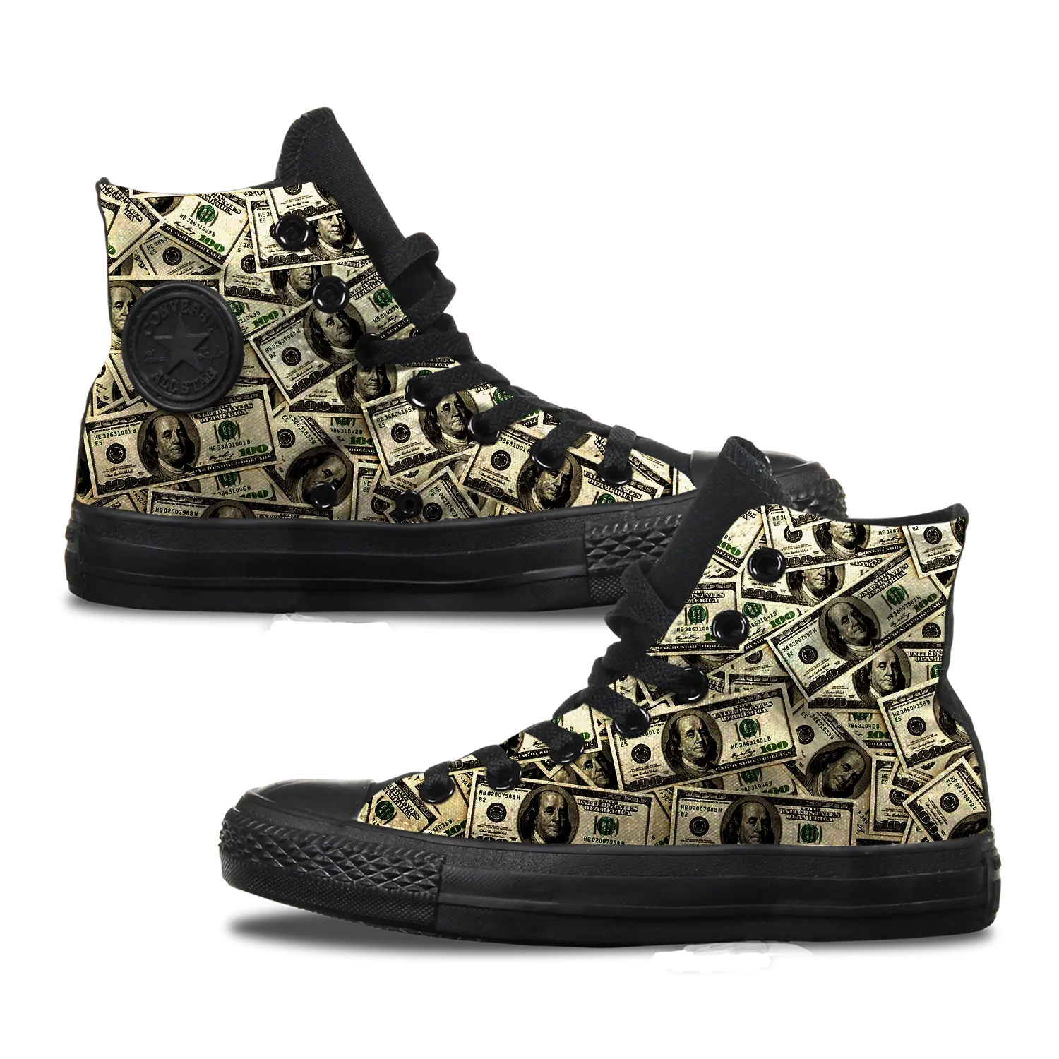 All About the Benjamins Custom Converse