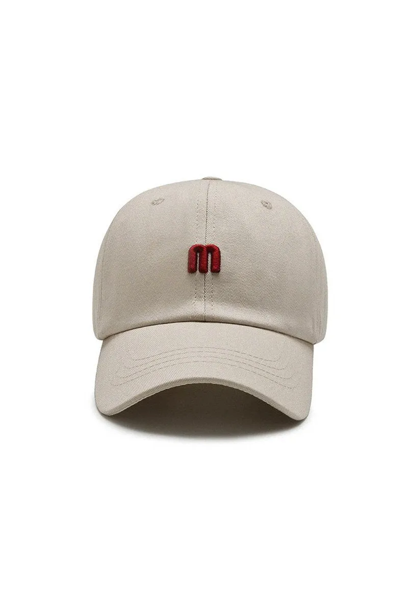 CASUAL TREND EMBROIDERY SUNSHADE BASEBALL CAP