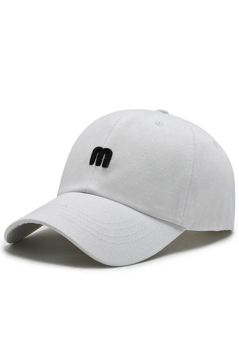 CASUAL TREND EMBROIDERY SUNSHADE BASEBALL CAP