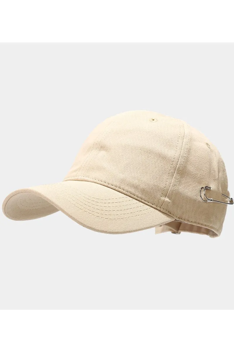 CLIP DETAILED ADJUSTABLE BASEBALL CAP