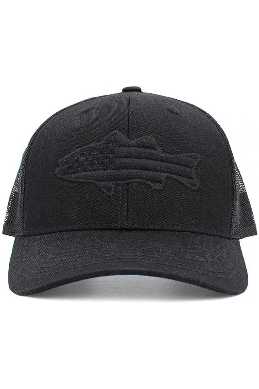 Fish Flag Mesh Back Baseball Cap