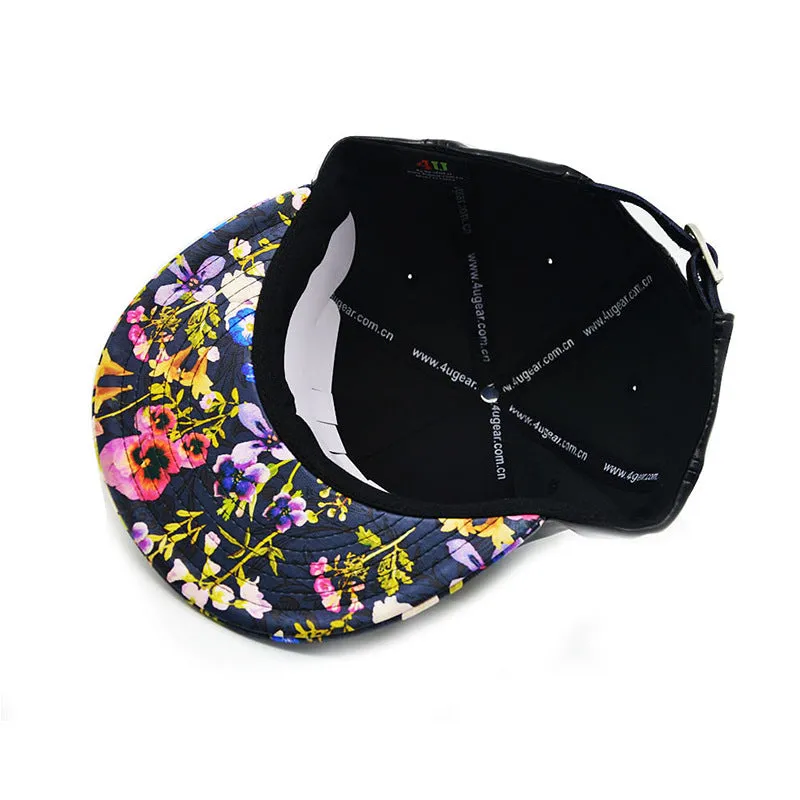 holesale Autumn and Winter New High Street Men and Women Flat Brim Hat PU Bright Patent Leather Hip-hop Toe Hat