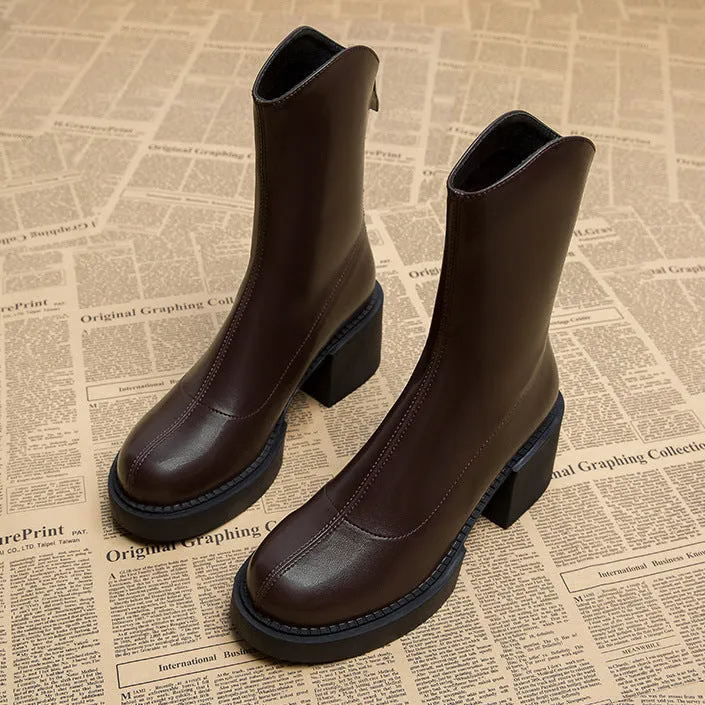 Lilia™ | Stylish chunky heeled boots for a bold look