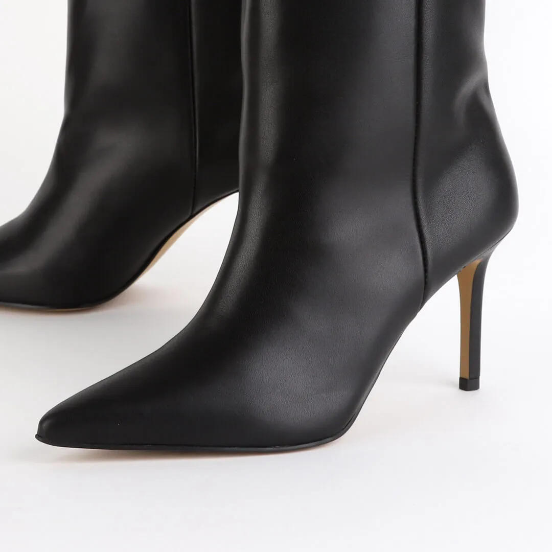 LUA BLACK - foldable half boots