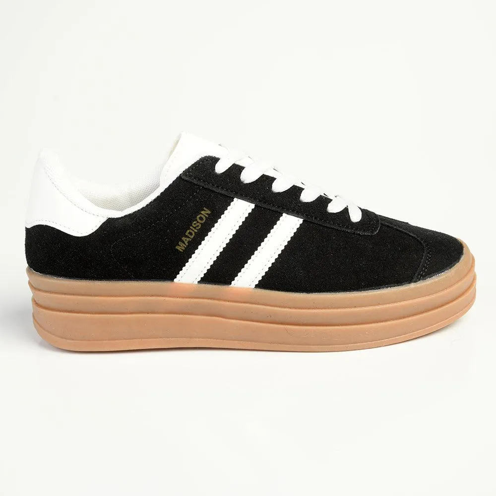 Madison Platform Fashion Sneaker - Black