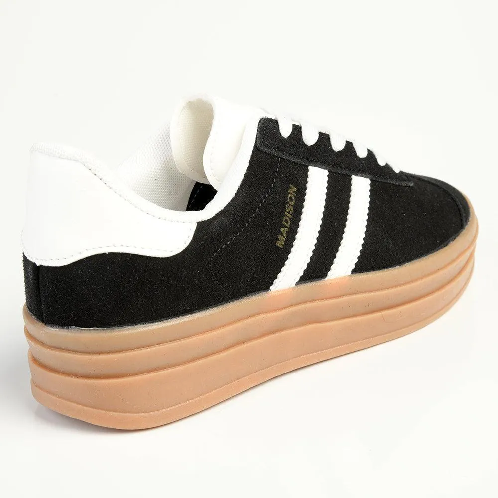 Madison Platform Fashion Sneaker - Black