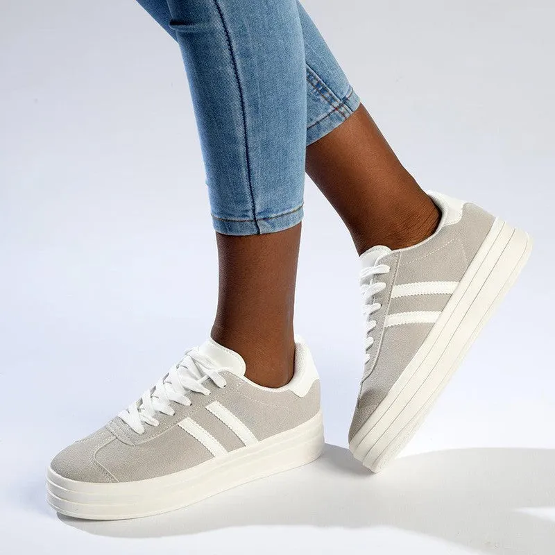 Madison Platform Fashion Sneaker - Grey