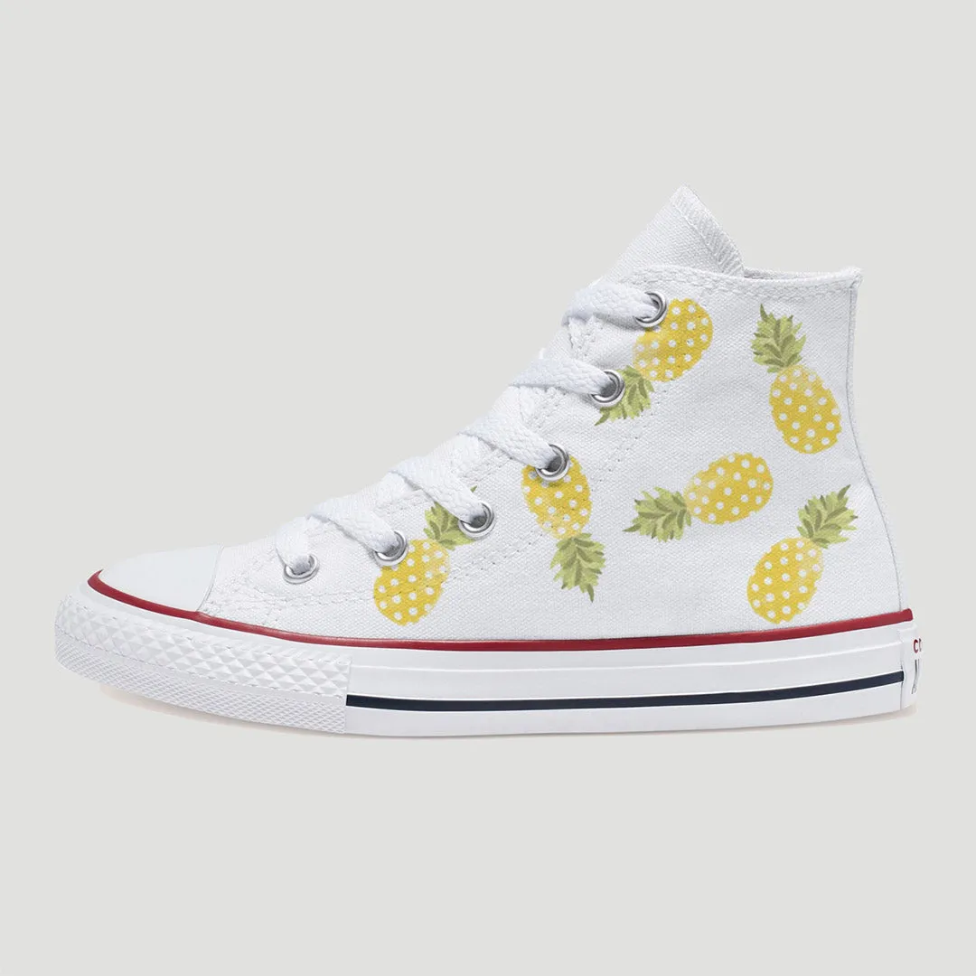 Pineapple Kids Custom Converse Sneakers